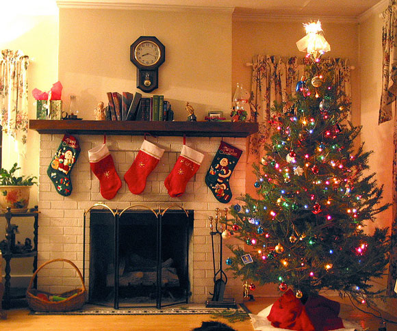 Christmas Fireplace Stockings 2