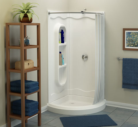 Corner Bathroom Vanities on Spankin    New Shower Enclosures